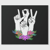 Handtekening leraar ASL Cadeaupapier (Vlak)