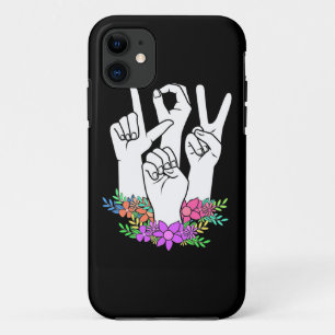 Handtekening leraar ASL iPhone 11 Hoesje