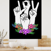 Handtekening leraar ASL Poster (Keuken)