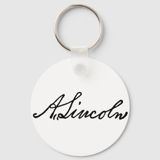 Handtekening Lincoln Sleutelhanger (Voorkant)