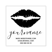 Handtekening Lips Rubberstempel (Afrduk)