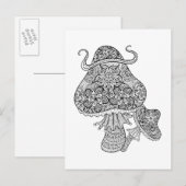 Handtekening Magische paddenstoelen Briefkaart (Voorkant / Achterkant)