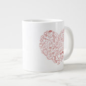 Handtekening Mediaal station Logo Extra Grote Beker (Voorkant rechts)