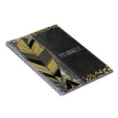 Handtekening met ventilator en Tepee Gold Black Bo Notitieboek (Rechterzijde)