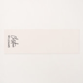 Handtekening Monogram Handgeschreven Script Blush  Yogamat (Achterkant (horizontaal))