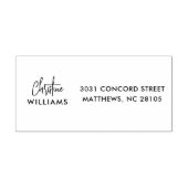 Handtekening Monogram Handgeschreven Script Blush Zelfinktende Stempel (Design)