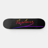 Handtekening Neon Napoleon Skateboard (Horizontaal)