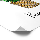 Handtekening Planten wandkunst Poster (Hoek)