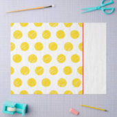 Handtekening Polka Dot Yellow Oranje White Gift Wr Tissuepapier (Craft)