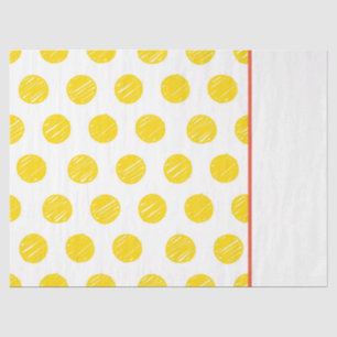 Handtekening Polka Dot Yellow Oranje White Gift Wr Tissuepapier