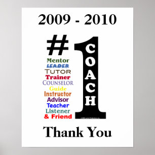 Handtekening Poster voor #1 coach