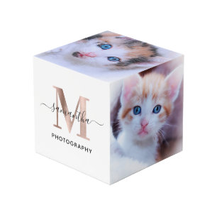 Handtekening Roos Gold M Monogram Fotograaf Logo Kubus