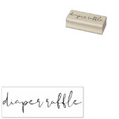 Handtekening Script Lettertype Luier Raffle Rubberstempel (Gestempeld)