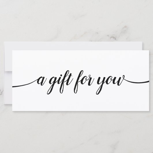 Handtekening Script Salon Spa Cadeaucertificaat (Voorkant)