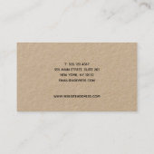 Handtekening Script Social Media Networking Kraft Visitekaartje (Achterkant)