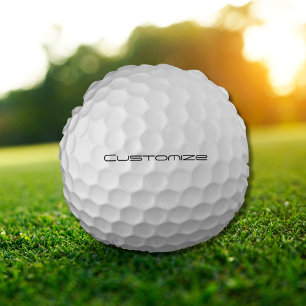 Handtekening Serie Gepersonaliseerde Golfbal Cadea Rond Kussen