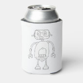Handtekening Smart Simple Robot Tekening Blikjeskoeler (Blikje Achterkant)