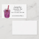 Handtekening Smoothie Modern Visitekaartje (Voorkant / Achterkant)