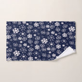 Handtekening snowflake Blizzard met Navy Classic B Bad Handdoek (Handdoek)
