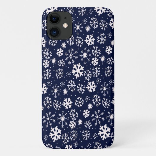 Handtekening snowflake Blizzard met Navy Classic B Case-Mate iPhone Case (Achterkant)