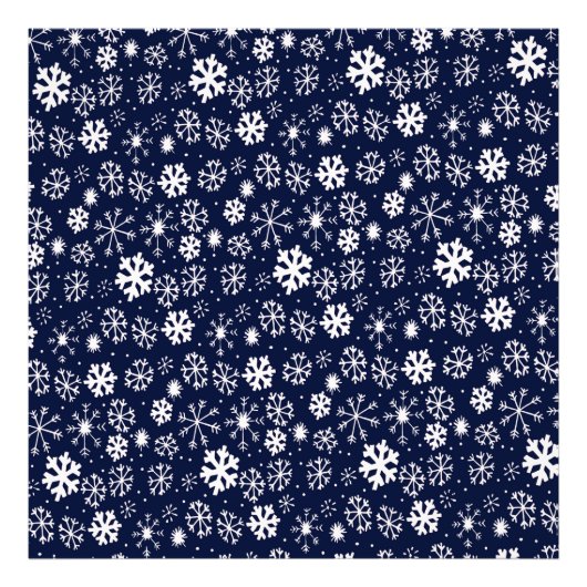 Handtekening snowflake Blizzard met Navy Classic B Foto Afdruk (Voorkant)
