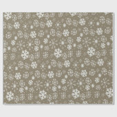 Handtekening snowflake blizzard met Platinum Backg Cadeaupapier (Vlak)