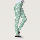 Handtekening Snowflake Snowstorm met groene Sherbe Leggings (Rechts)