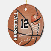 Handtekening Star Basketball Player Keramisch Ornament (Links)