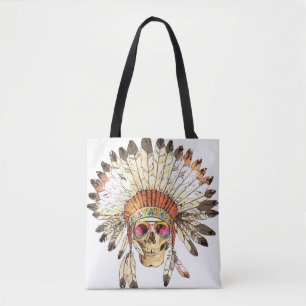 Handtekening Tekenkleur Inative American Indian He Draagtas