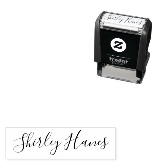 Handtekening tijd opslaan zelfinktende stempel (In situ)