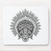 Handtekening tijger in stijl muismat (Voorkant)