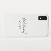 Handtekening Typografie Dachshund Mam Quote Case-Mate iPhone Case (Achterkant (horizontaal))