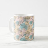 Handtekening van het pasteitje Floral Pattern-sche Koffiemok (Voorkant links)