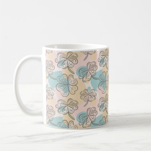 Handtekening van het pasteitje Floral Pattern-sche Koffiemok (Links)