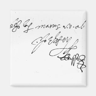 Handtekening van Lady Jane Gray Magneet