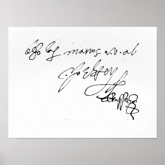 Handtekening van Lady Jane Gray Poster (Voorkant)