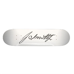 Handtekening van Mormoonse profeet Joseph Smith Skateboard