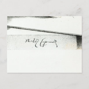 Handtekening van Nicolaus Copernicus Briefkaart