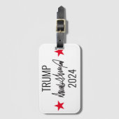 Handtekening van Trump Bagagelabel (Voorkant (verticaal))