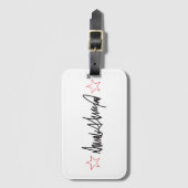 Handtekening van Trump Bagagelabel (Voorkant (verticaal))