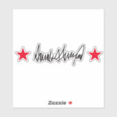 Handtekening van Trump Sticker (Vel)