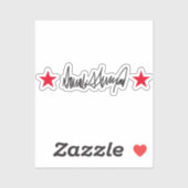 Handtekening van Trump Sticker (Vel)