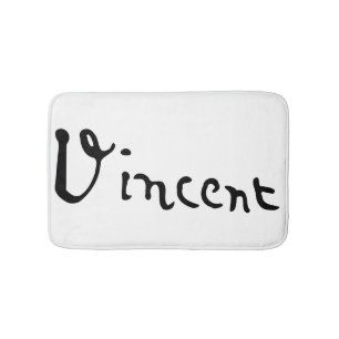 Handtekening van Vincent Van Gogh Badmat