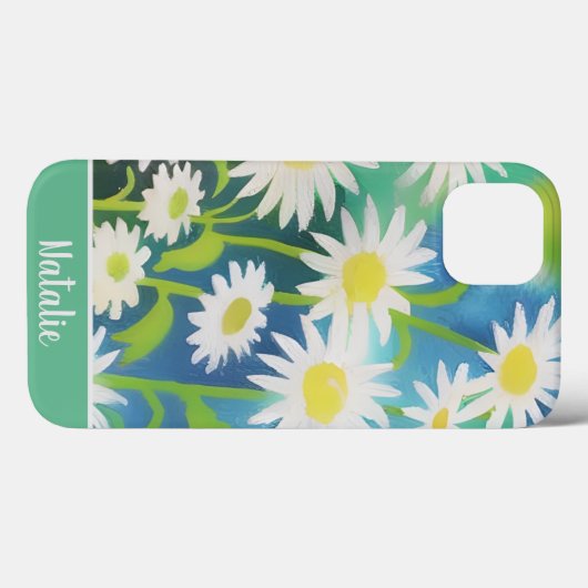 Handtekening waterverf Wild Daisies Case-Mate iPhone Case (Achterkant (horizontaal))