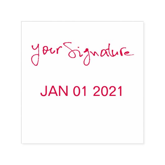 Handtekeningdatum Douane Zelfinktende Stempel (Design)