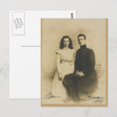 HANDTEKENINGEN Michael & Olga Romanov - Rusland Briefkaart (Voorkant / Achterkant)