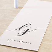 Handtekeningnaam Simple Minimal Calligraphy Script Yogamat