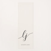 Handtekeningnaam Simple Minimal Calligraphy Script Yogamat (Voorkant)