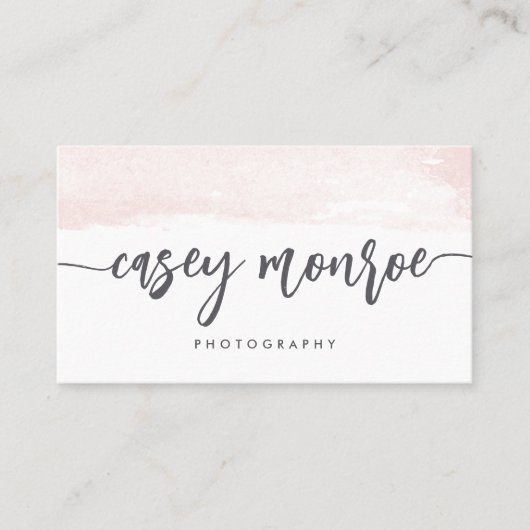 Handtekeningsscript voor donkere en grijze Waterve Visitekaartje (Voorkant)