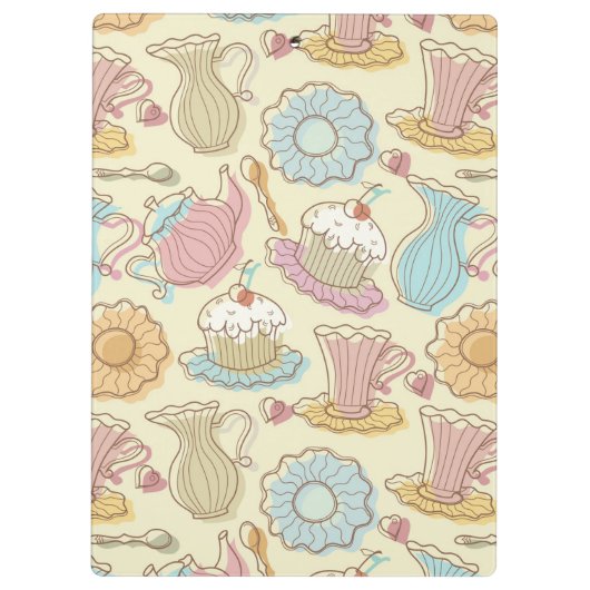 Handtekenkleppen Silhouettes Klembord (Achterkant)